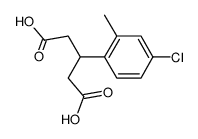 3-(4-chloro-2-methyl-phenyl)-glutaric acid结构式