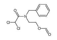 1-(benzyl-dichloroacetyl-amino)-2-formyloxy-ethane结构式