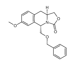 5-(benzyloxy)methyl-7-methoxy-1,5,10,10a-tetrahydro[1,3]oxazolo[3,4-b]isoquinolin-3-one Structure