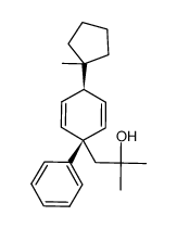 cis-2-methyl-1-[4-(1-methylcyclopentyl)-1-phenylcyclohexa-2,5-dienyl]propan-2-ol Structure