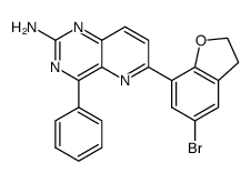 4-phenyl-6-(5-bromo-2,3-dihydrobenzo[b]furan-7-yl)pyrido[3,2-d]pyrimidin-2-ylamine Structure