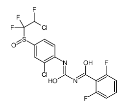 N-[[2-chloro-4-(2-chloro-1,1,2-trifluoroethyl)sulfinylphenyl]carbamoyl]-2,6-difluorobenzamide Structure