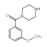 (3-甲氧基苯基)-哌嗪-1-甲酮结构式
