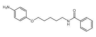N-[5-(4-amino-phenoxy)-pentyl]-benzamide结构式