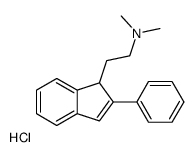 N,N-dimethyl-2-(2-phenyl-1H-inden-1-yl)ethanamine,hydrochloride结构式