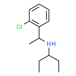 n-(1-(2-Chlorophenyl)ethyl)pentan-3-amine Structure