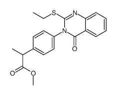 methyl 2-[4-(2-ethylsulfanyl-4-oxoquinazolin-3-yl)phenyl]propanoate Structure