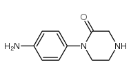 1-(4-氨基苯基)哌嗪-2-酮结构式