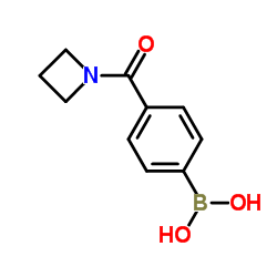 [4-(1-Azetidinylcarbonyl)phenyl]boronic acid Structure