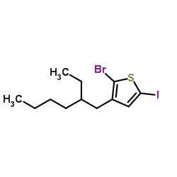 2-Bromo-3-(2-ethylhexyl)-5-iodothiophene Structure