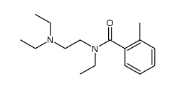 o-methyl-N-[2-(diethylamino)ethyl]-N-ethylbenzamide结构式