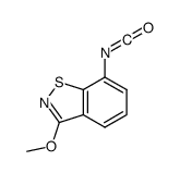 7-isocyanato-3-methoxy-1,2-benzothiazole结构式