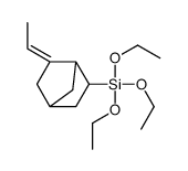 triethoxy-(3-ethylidene-5-bicyclo[2.2.1]heptanyl)silane结构式