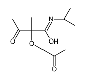 [1-(tert-butylamino)-2-methyl-1,3-dioxobutan-2-yl] acetate Structure