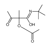 [1-(tert-butylamino)-2-methyl-1,3-dioxobutan-2-yl] acetate结构式