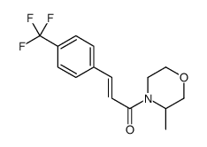 (E)-1-(3-methylmorpholin-4-yl)-3-[4-(trifluoromethyl)phenyl]prop-2-en-1-one Structure