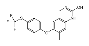 1-methyl-3-[3-methyl-4-[4-(trifluoromethylsulfanyl)phenoxy]phenyl]urea Structure