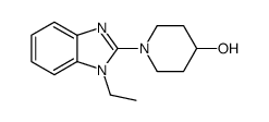 1-(1-ethylbenzimidazol-2-yl)piperidin-4-ol结构式