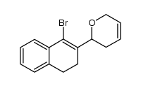 2-(1-bromo-3,4-dihydro-naphthalen-2-yl)-3,6-dihydro-2H-pyran结构式