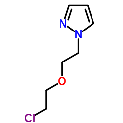 1-[2-(2-Chloroethoxy)ethyl]-1H-pyrazole Structure