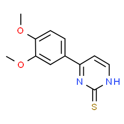 4-(3,4-Dimethoxyphenyl)pyrimidine-2(1H)-thione Structure