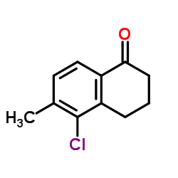 5-Chloro-6-methyl-3,4-dihydro-1(2H)-naphthalenone Structure