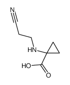 Cyclopropanecarboxylic acid, 1-[(2-cyanoethyl)amino]- (9CI) structure