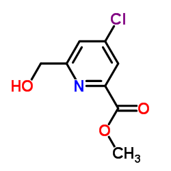 METHYL 4-CHLORO-6-(HYDROXYMETHYL)PICOLINATE structure