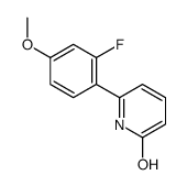 6-(2-fluoro-4-methoxyphenyl)-1H-pyridin-2-one结构式