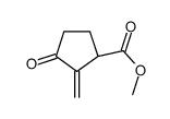 methyl (1R)-2-methylidene-3-oxocyclopentane-1-carboxylate结构式