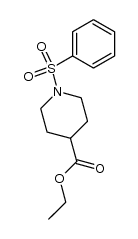 ETHYL 1-(PHENYLSULFONYL)-4-PIPERIDINECARBOXYLATE structure