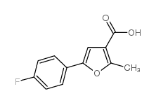 5-(4-fluorophenyl)-2-methylfuran-3-carboxylic acid Structure