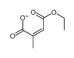 4-ethoxy-2-methyl-4-oxobut-2-enoate结构式
