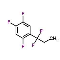 1-(1,1-Difluoropropyl)-2,4,5-trifluorobenzene Structure