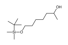 7-[tert-butyl(dimethyl)silyl]oxyheptan-2-ol结构式