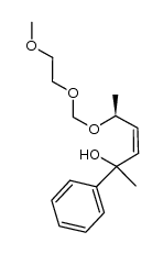 (5S,Z)-5-((2-methoxyethoxy)methoxy)-2-phenylhex-3-en-2-ol结构式