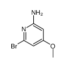 2-氨基-6-溴-4-甲氧基吡啶结构式