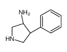 (3S,4R)-4-phenylpyrrolidin-3-amine结构式