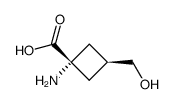 Cyclobutanecarboxylic acid, 1-amino-3-(hydroxymethyl)-, trans- (9CI)图片