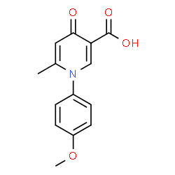 1-(4-Methoxyphenyl)-6-methyl-4-oxo-1,4-dihydro-3-pyridinecarboxylic acid结构式