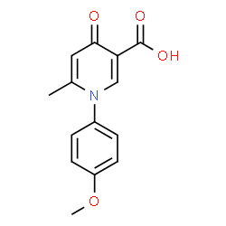 1-(4-Methoxyphenyl)-6-methyl-4-oxo-1,4-dihydro-3-pyridinecarboxylic acid structure