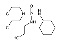 2-[[bis(2-chloroethyl)amino-(cyclohexylamino)phosphoryl]amino]ethanol Structure