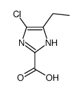 5-chloro-4-ethyl-1H-imidazole-2-carboxylic acid structure