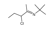 N-(3-chloro-2-pentylidene)-tert-butylamine Structure