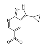 3-cyclopropyl-5-nitro-1H-pyrazolo[3,4-b]pyridine结构式