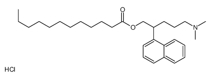 [5-(dimethylamino)-2-naphthalen-1-ylpentyl] dodecanoate,hydrochloride结构式