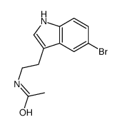 N-[2-(5-bromo-1H-indol-3-yl)ethyl]acetamide Structure