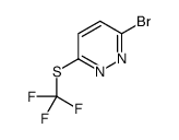 3-Bromo-6-[(trifluoromethyl)sulfanyl]pyridazine结构式