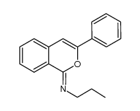 (Z)-(1H)-3-phenyl-N-propylisochromen-1-imine结构式