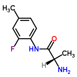 N-(2-Fluoro-4-methylphenyl)alaninamide结构式